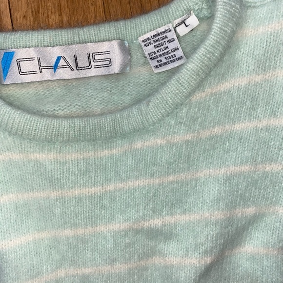 Vintage Chaus Angora & Lambswool Blend Crop Sweater - Picture 4 of 11